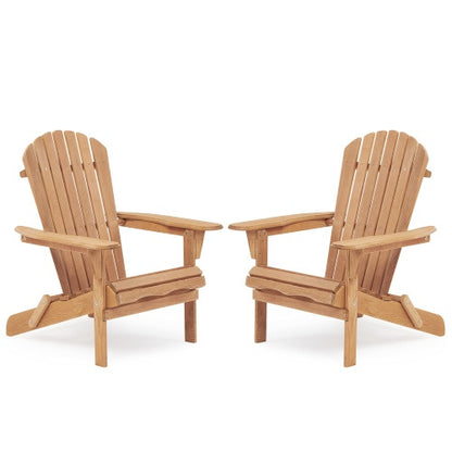 Adirondack Wooden Chair 2 Piece Set