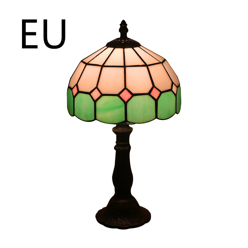 Harrison Vale Mosaic Mediterranean Table Lamp – Retro Yellow Glass & Resin Base Bedside Lamp - Tavira Store | A Luxario Labs Ltd Brand. 