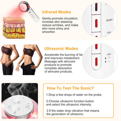 5 Mode Ultrasonic Body Shaping Device – EMS Infrared Massager for Slimming, Skin Care & Pain Relief