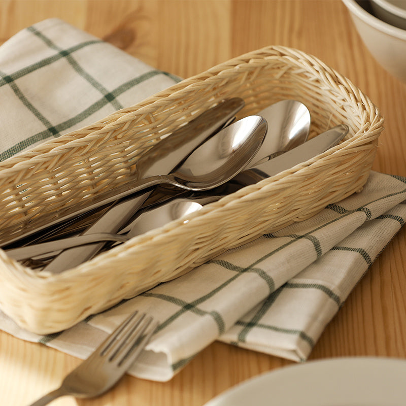 Rattan-like Tableware Basket