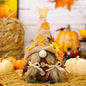 Charming Thanksgiving Linen Ornaments – Festive Straw Hat Dwarfs for Men & Women, Elegant American-European Pastoral Holiday Decor