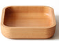 WoodSquare Japanese Rubber Wood Plate – Multi-Purpose Natural Serving Tray