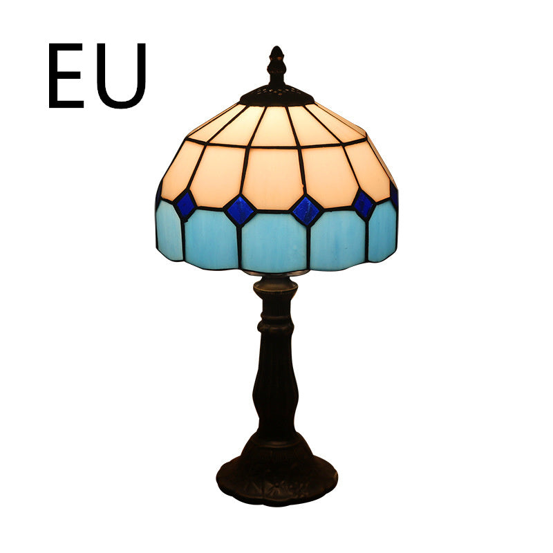 Harrison Vale Mosaic Mediterranean Table Lamp – Retro Yellow Glass & Resin Base Bedside Lamp - Tavira Store | A Luxario Labs Ltd Brand. 