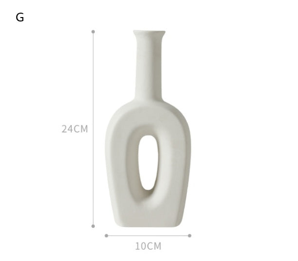 Artosia Nordic Ceramic Vase – Minimalist Home Decoration, Museum-Style Elegance