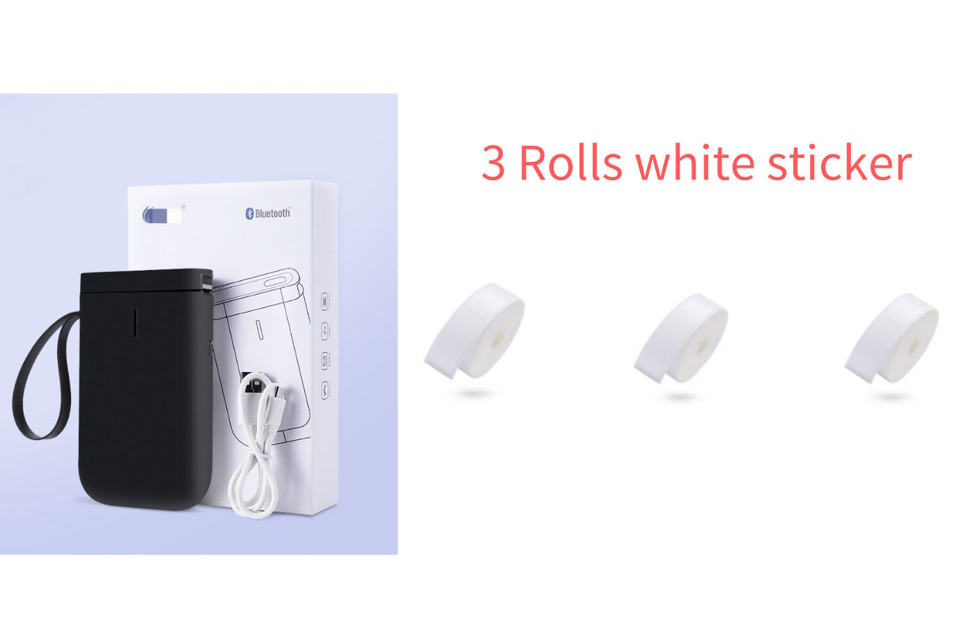 LabelMate Mini Portable Bluetooth Printer.