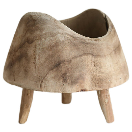 WoodAura Tray – Paulownia Geoit Handmade Oval Snack Tray