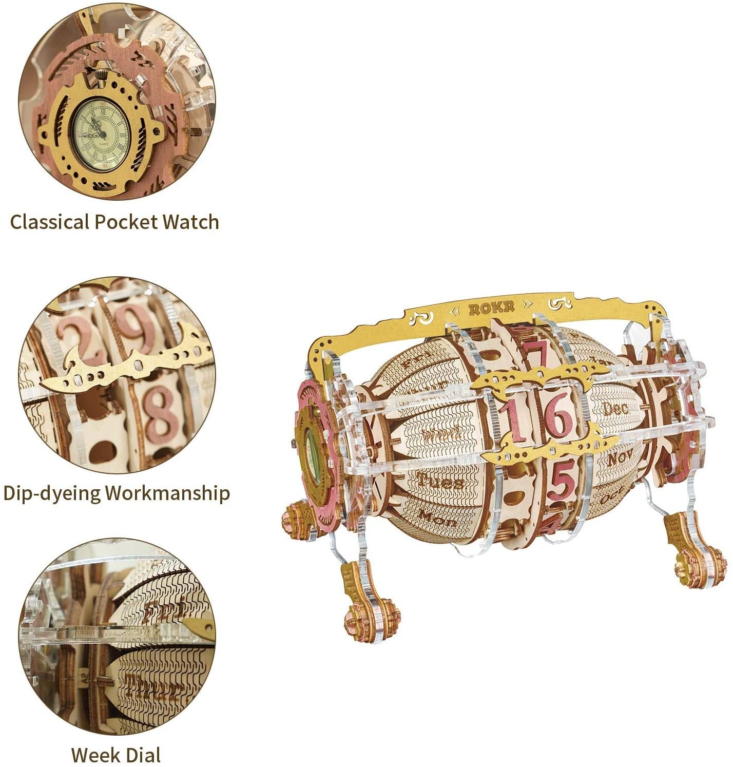 Timeless Basswood Bedside Ornament – Carved Hanging Calendar for Elegant and Simple Home Decoration
