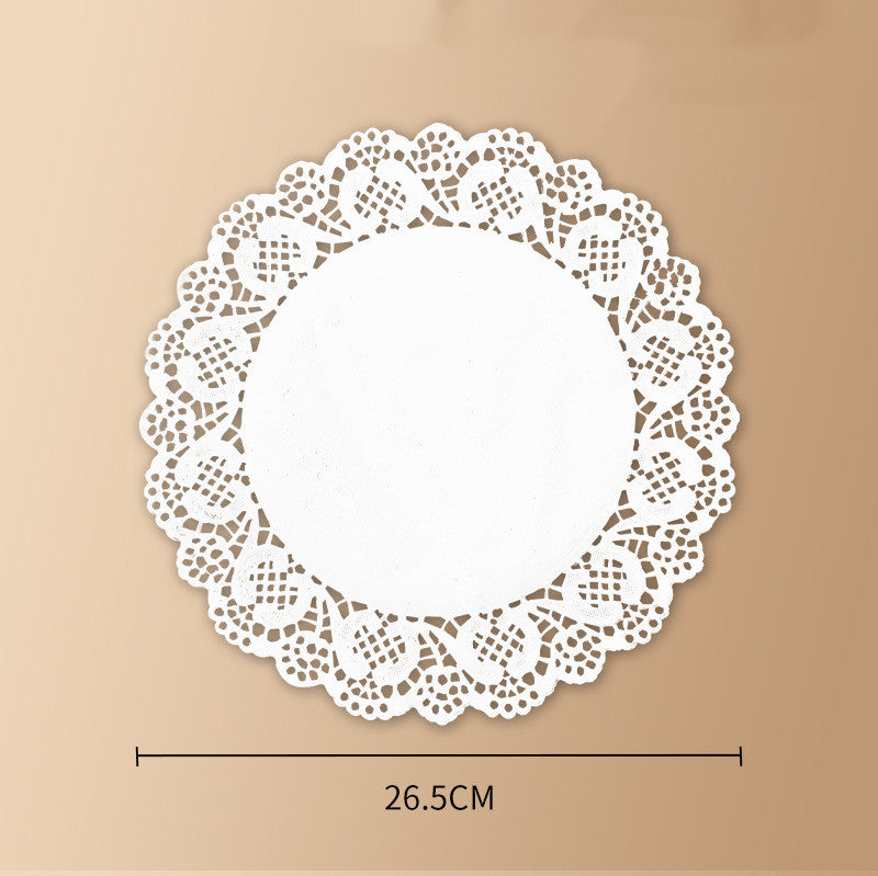 SakuraServe Tray – Japanese Style Round Serving Tray with Paper Liners
