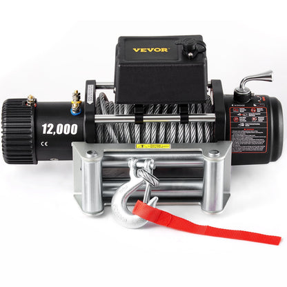 Truck Winch 12000lbs Electric Winch 85ft 26m Steel Cable 12V Remote Control