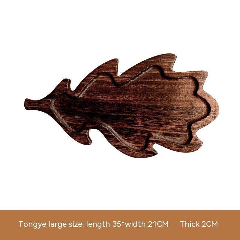 Aokami Japanese Leaf-Shaped Wooden Tray - Tavira Store | A Luxario Labs Ltd Brand. 