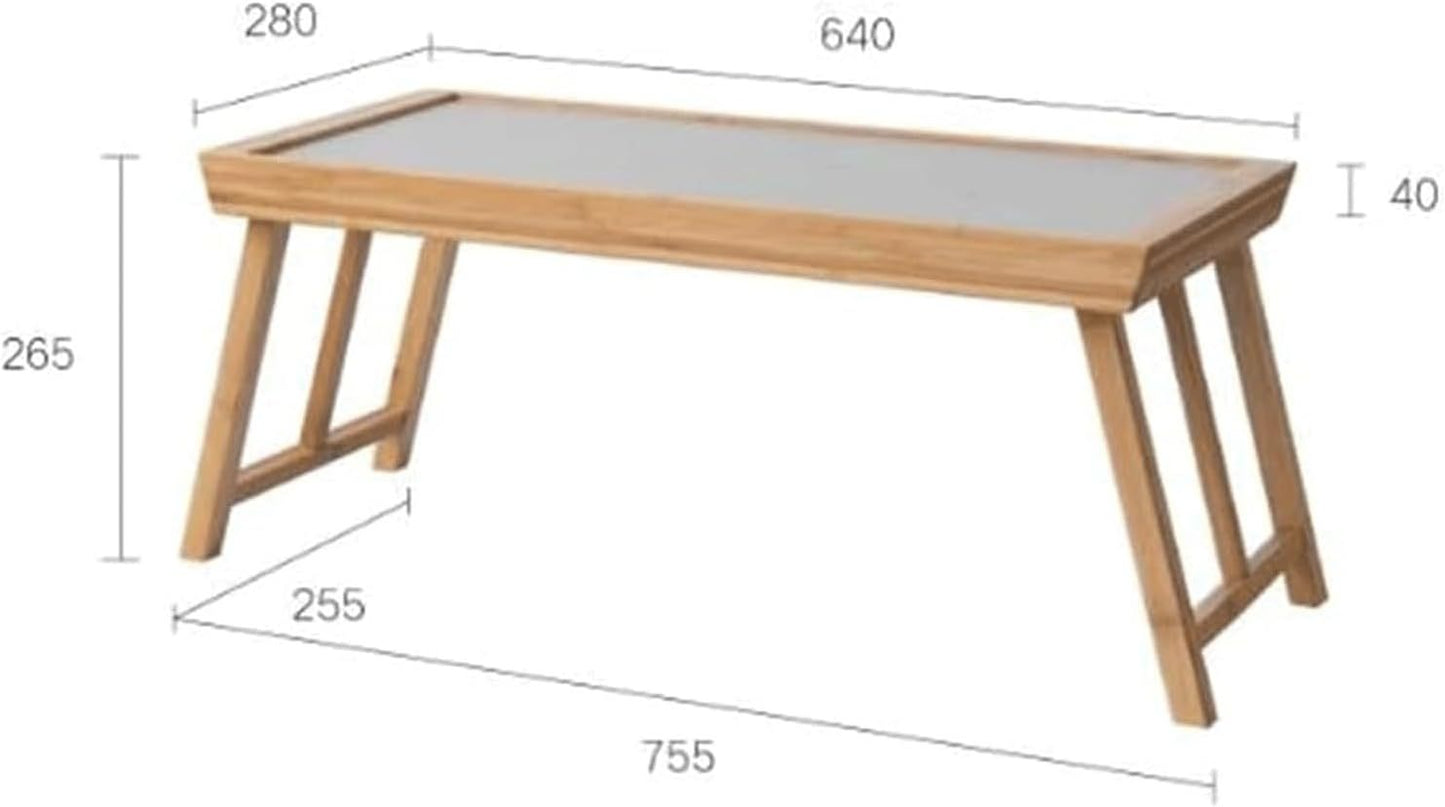 Nan Bamboo Folding Coffee Table – Portable Tatami Low Table for Tea, Bedroom, Living Room & Office