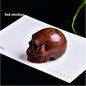 Natural Crystal Skull Semi-precious Stone Carving Crafts Ornaments