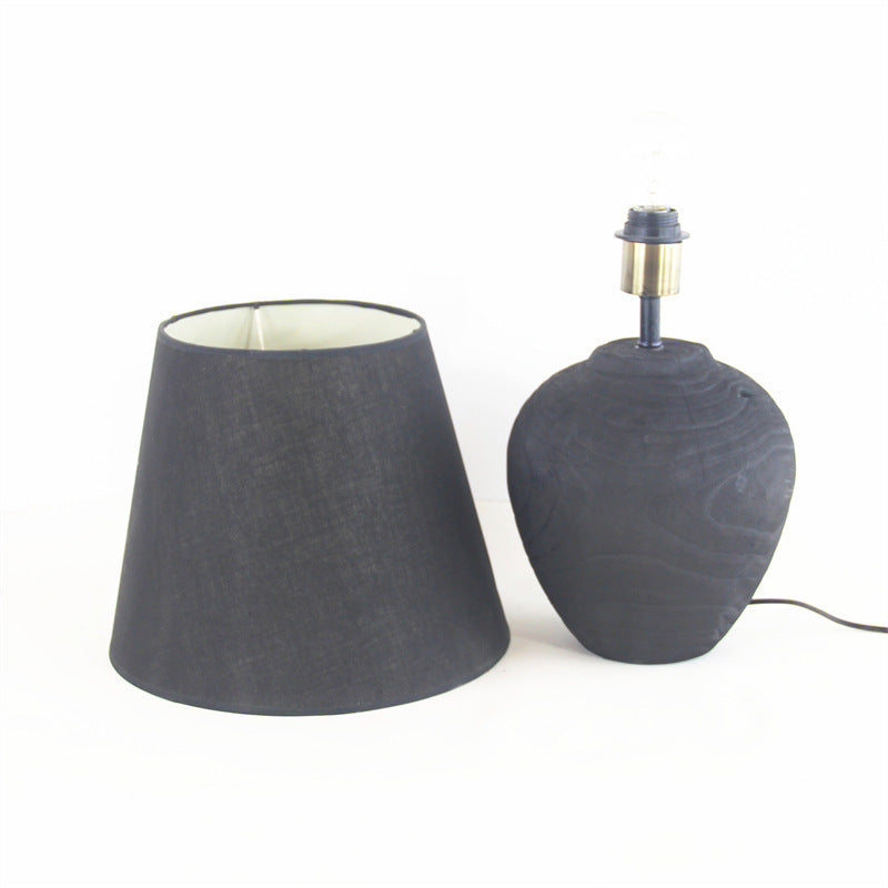 Handmade Wooden Silent Style Table Lamp Home Homestay Hotel Atmosphere Decoration Craft Ornaments