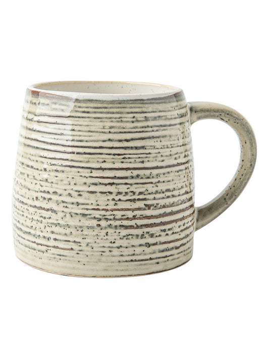 Kurohana Ceramic Retro Distressed Japanese Style Big Belly Drinking Cup