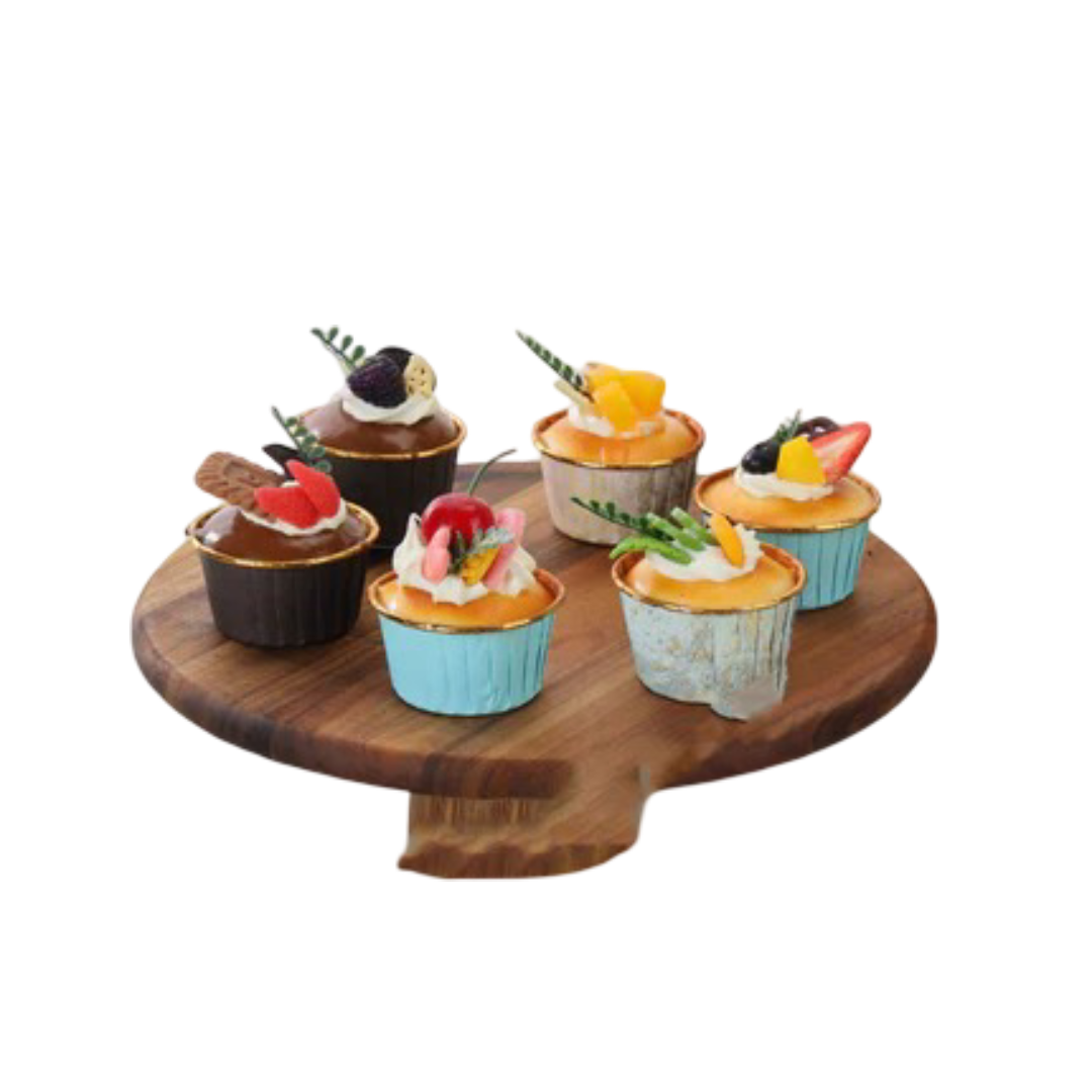 Kuroki Wooden Japanese-Style Tall Dinner Plate Mat - Tavira Store | A Luxario Labs Ltd Brand. 