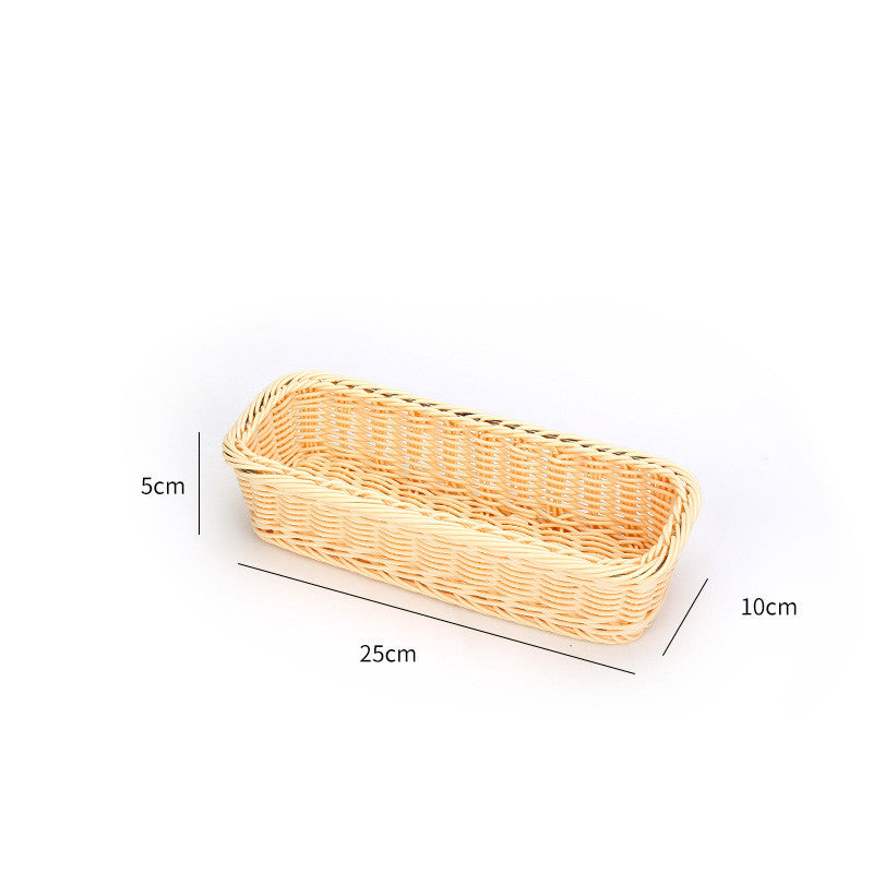 Rattan-like Tableware Basket
