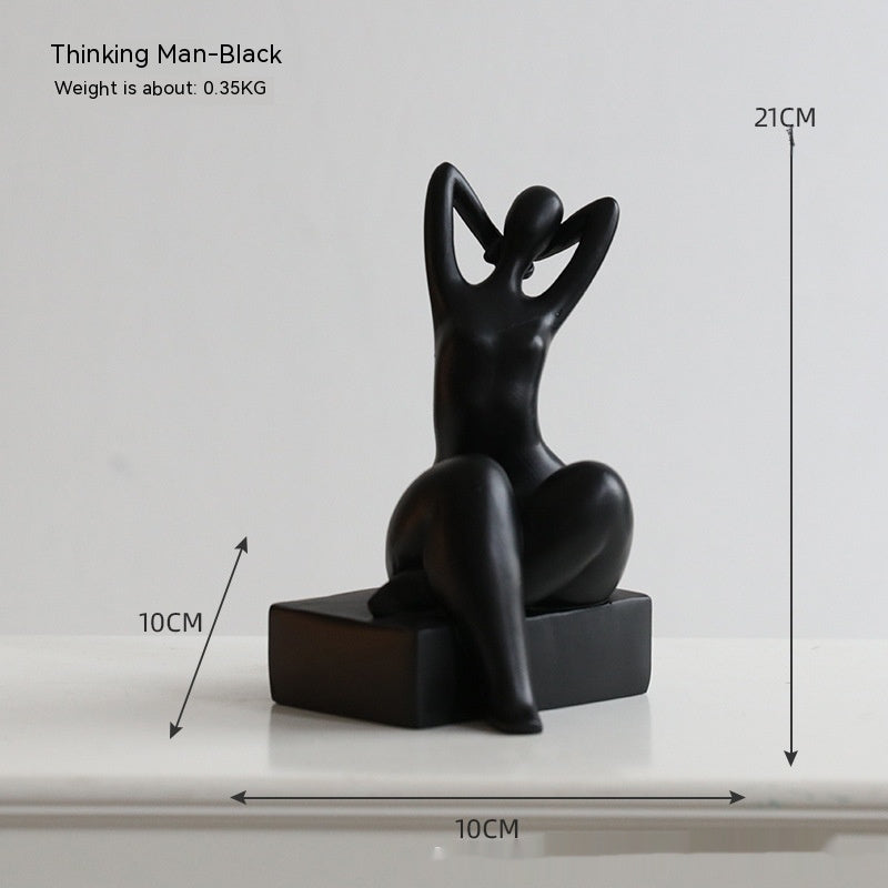 Simple Modern Bookend Character Ornaments.
