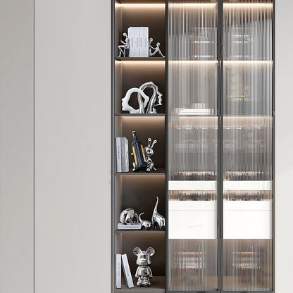 Novare Silver Electroplated Abstract Bookend – Modern Minimalist Ceramic Artware Ornament