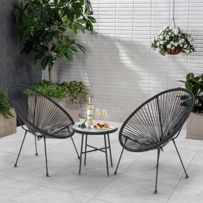 Acapulco style 3 Piece Patio Bistro Set