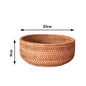 Rattan Home Modern Coffee Table Fruit Tray Snack Storage Box
