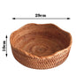 Rattan Home Modern Coffee Table Fruit Tray Snack Storage Box