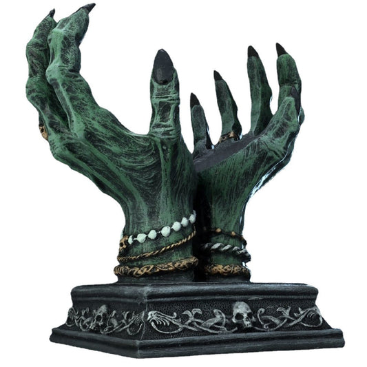 MystiCraft Resin Witch Hand Ornament – Unique Globe & Storage Decorative Sculpture