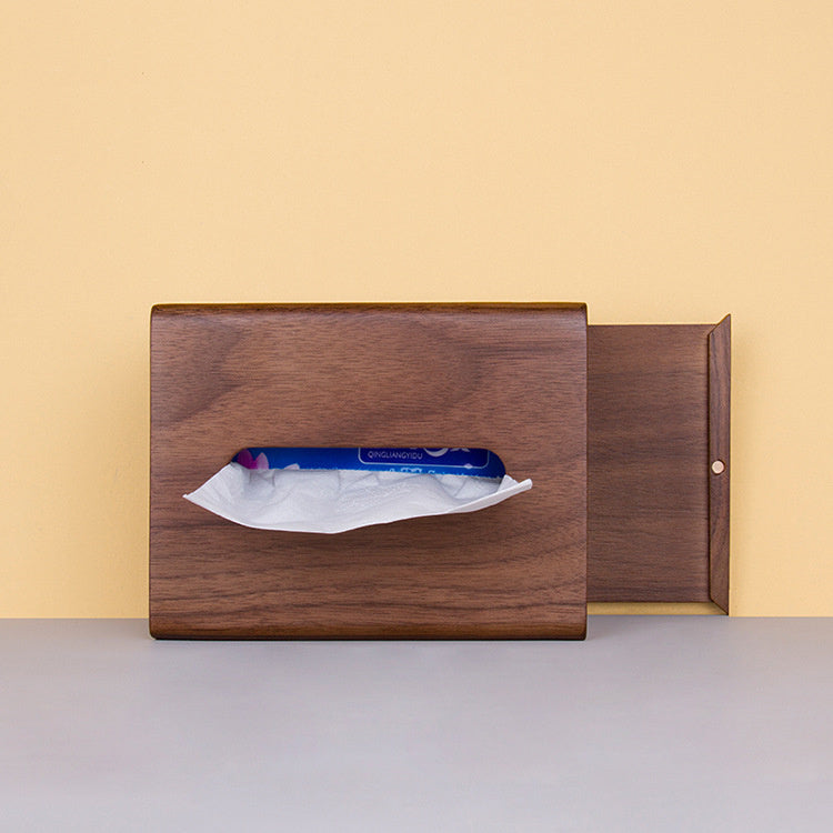 Walnut Napkin Holder Box