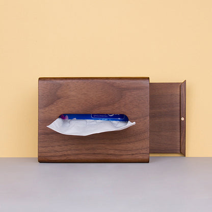 Walnut Napkin Holder Box