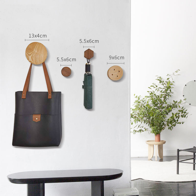 HookWood Nordic Wooden Coat Hook – Creative Multi-Row Wall Hanger