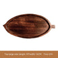 Aokami Japanese Leaf-Shaped Wooden Tray