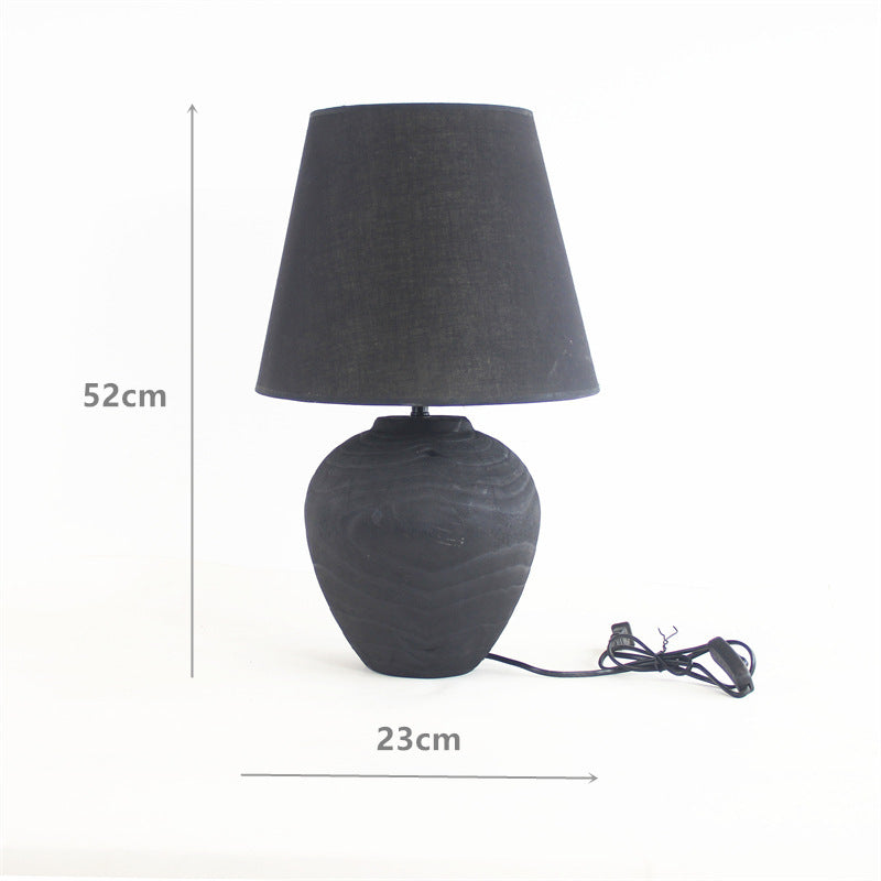 Handmade Wooden Silent Style Table Lamp Home Homestay Hotel Atmosphere Decoration Craft Ornaments