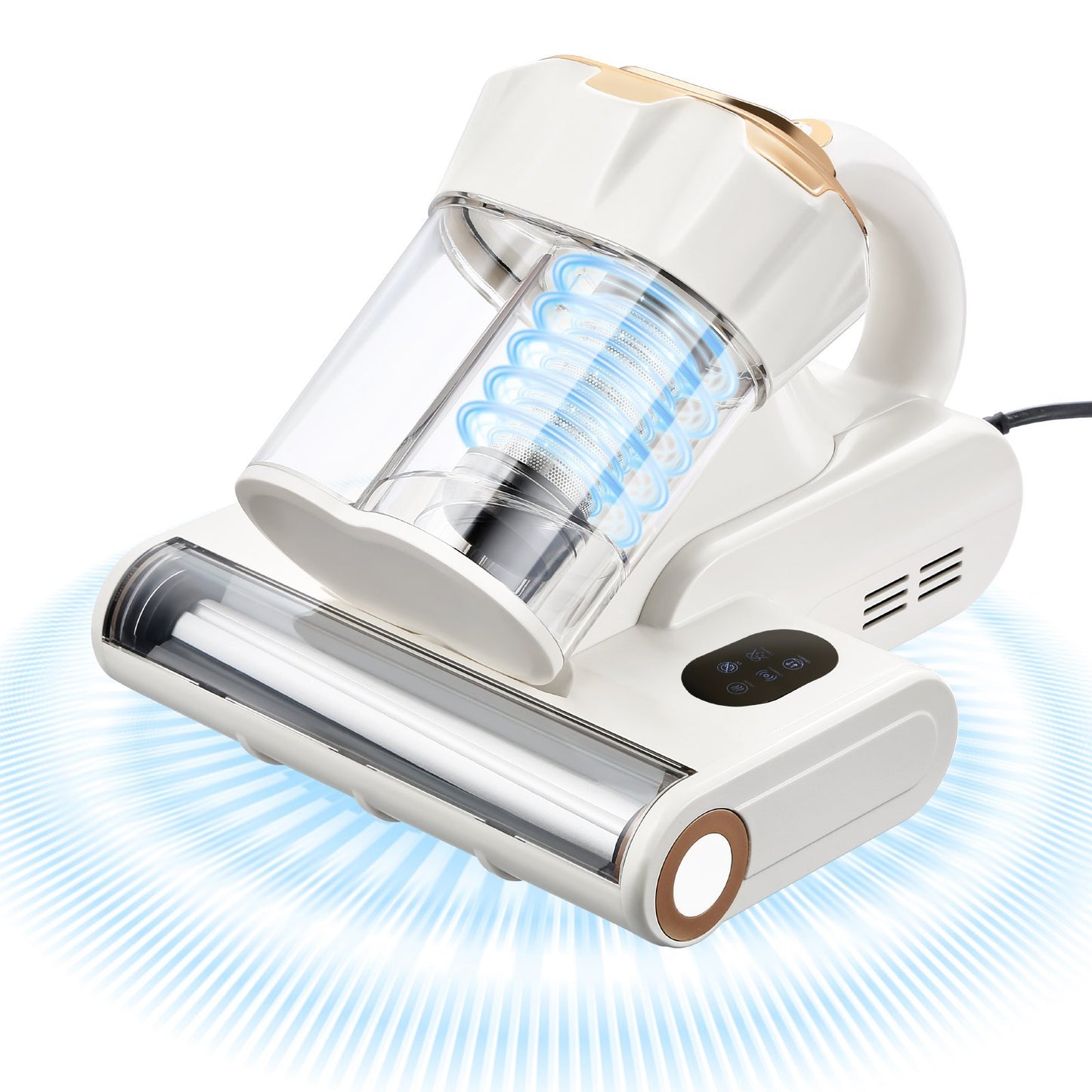 Premium Mattress Vacuum Cleaner 550W – 18Kpa Suction, Dual Dust Bin, HEPA Filter, Heating & UV Cleaning Lights