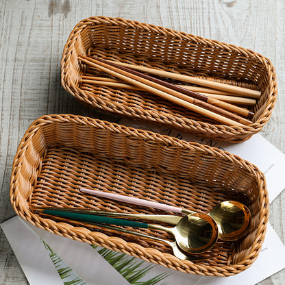 Rattan-like Tableware Basket