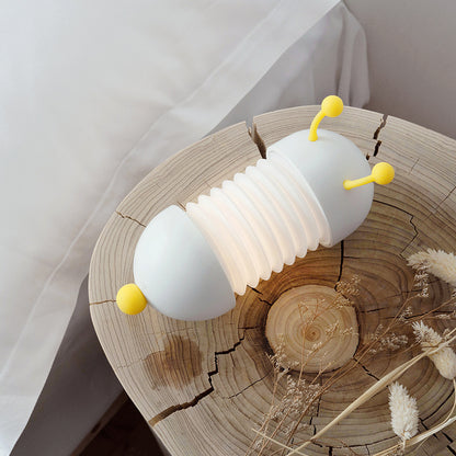 CaterGlow Creative Caterpillar Night Light – USB Rechargeable Soft LED Bedside Lamp