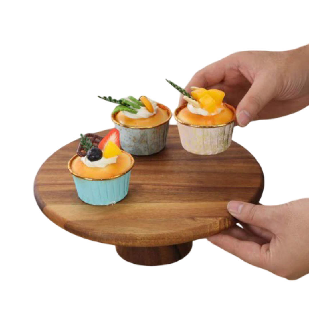 Kuroki Wooden Japanese-Style Tall Dinner Plate Mat - Tavira Store | A Luxario Labs Ltd Brand. 