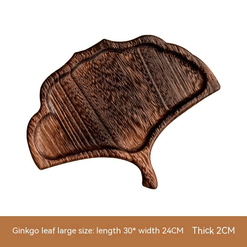 Aokami Japanese Leaf-Shaped Wooden Tray - Tavira Store | A Luxario Labs Ltd Brand. 