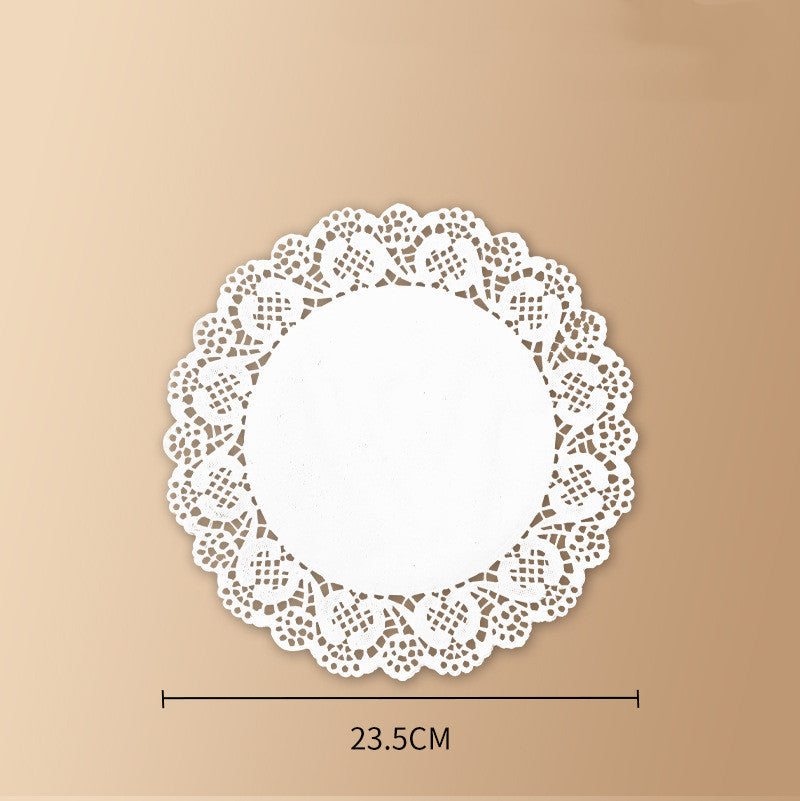 SakuraServe Tray – Japanese Style Round Serving Tray with Paper Liners