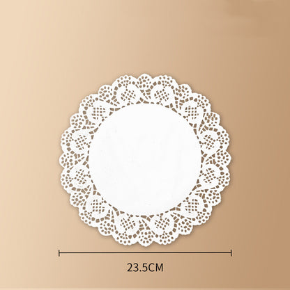 SakuraServe Tray – Japanese Style Round Serving Tray with Paper Liners
