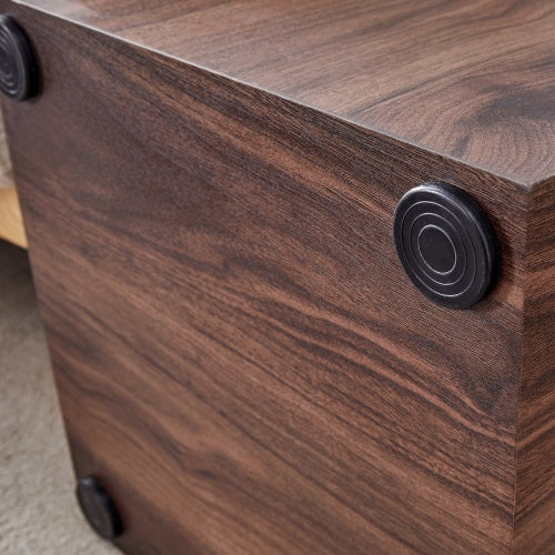 Walnut Wood Grain MDF Coffee Table - Luxurious Design