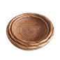 Modern Bamboo Basket Coffee Fruit Plate