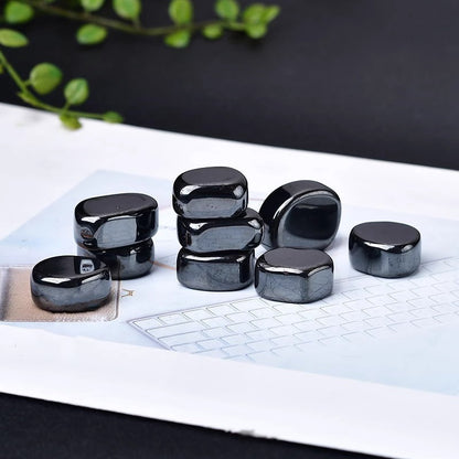 Natural Brazilian Hematite & Crystal Raw Stone Ornaments – Healing Energy Home Decoration