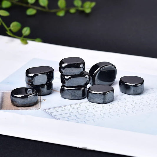 Natural Brazilian Hematite & Crystal Raw Stone Ornaments – Healing Energy Home Decoration