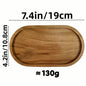 MoriWood Japanese Acacia Wood Serving Tray – Elegant Fruit & Tea Tray