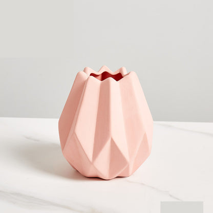Scandinavian-style decorative ceramic flower vase