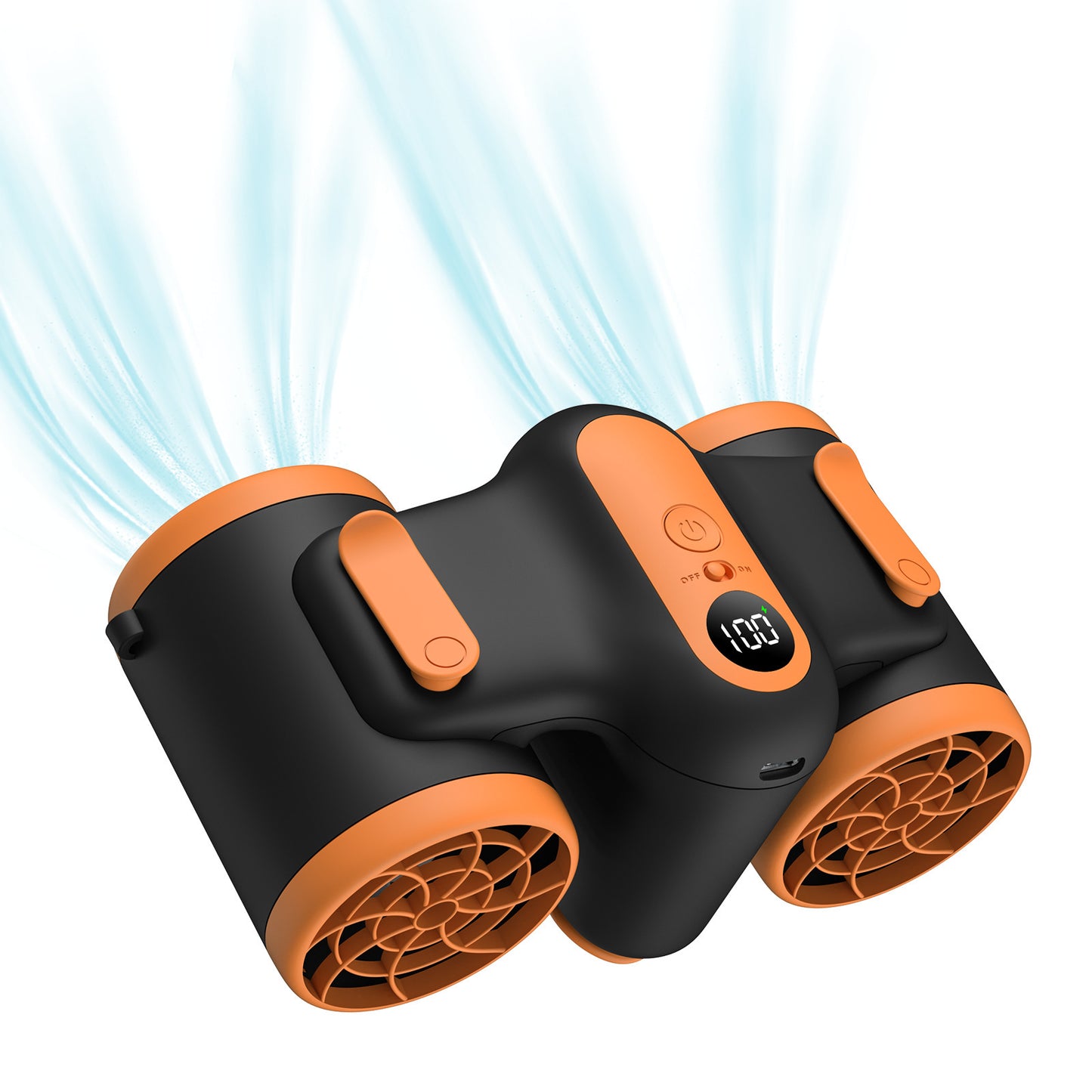 Portable Rechargeable Waist Fan – Ultra Quiet Wearable Handheld Electric Air Cooler