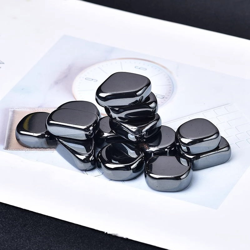 Natural Brazilian Hematite & Crystal Raw Stone Ornaments – Healing Energy Home Decoration