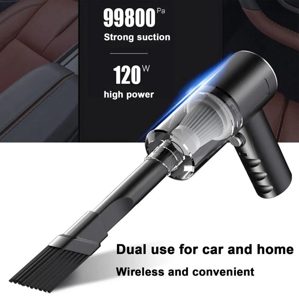120W Wireless Portable Mini Vacuum  Car, Home Vacuum