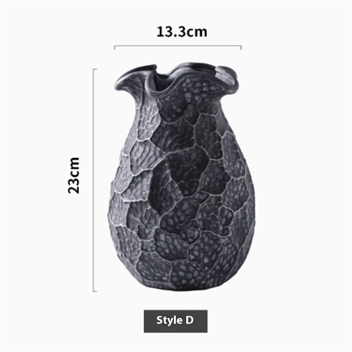 Handmade Retro Wabi-sabi Style Ceramic Vase Light Luxury High-end Feel