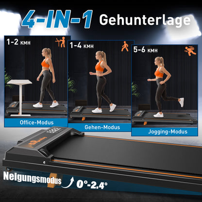 Home office Mini Treadmill LED Display Remote Control Treadmill Of 120KG