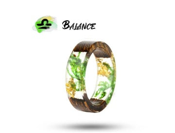 Time Gem Zodiac Epoxy Ring